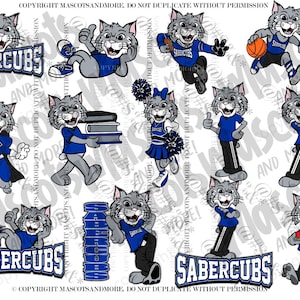 Bobcat Mascots in Vector, png, pdf, eps, svg