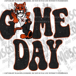 Game DayTiger Mascot in Vector, png, svg