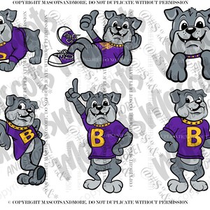 Mascottes de bouledogue en vecteur, png, pdf, svg