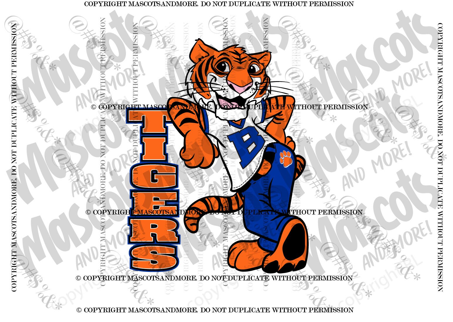 Mascota tigre en Vector svg pdf png jpeg Etsy México