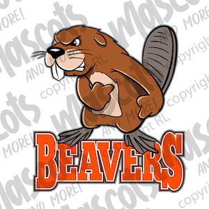 Beaver Mascot in svg, eps, ai, png jpeg