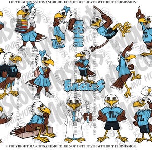 Eagle MEGA PACK Mascots in Vector, png, pdf, eps, svg