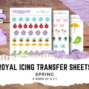 Spring Royal Icing-transfervellen