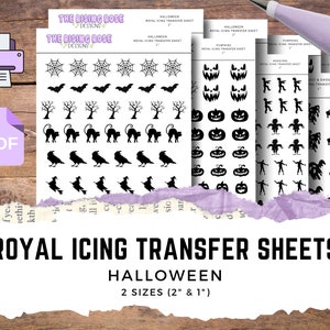 Halloween Royal Icing Transfer Sheets | 13 Pages