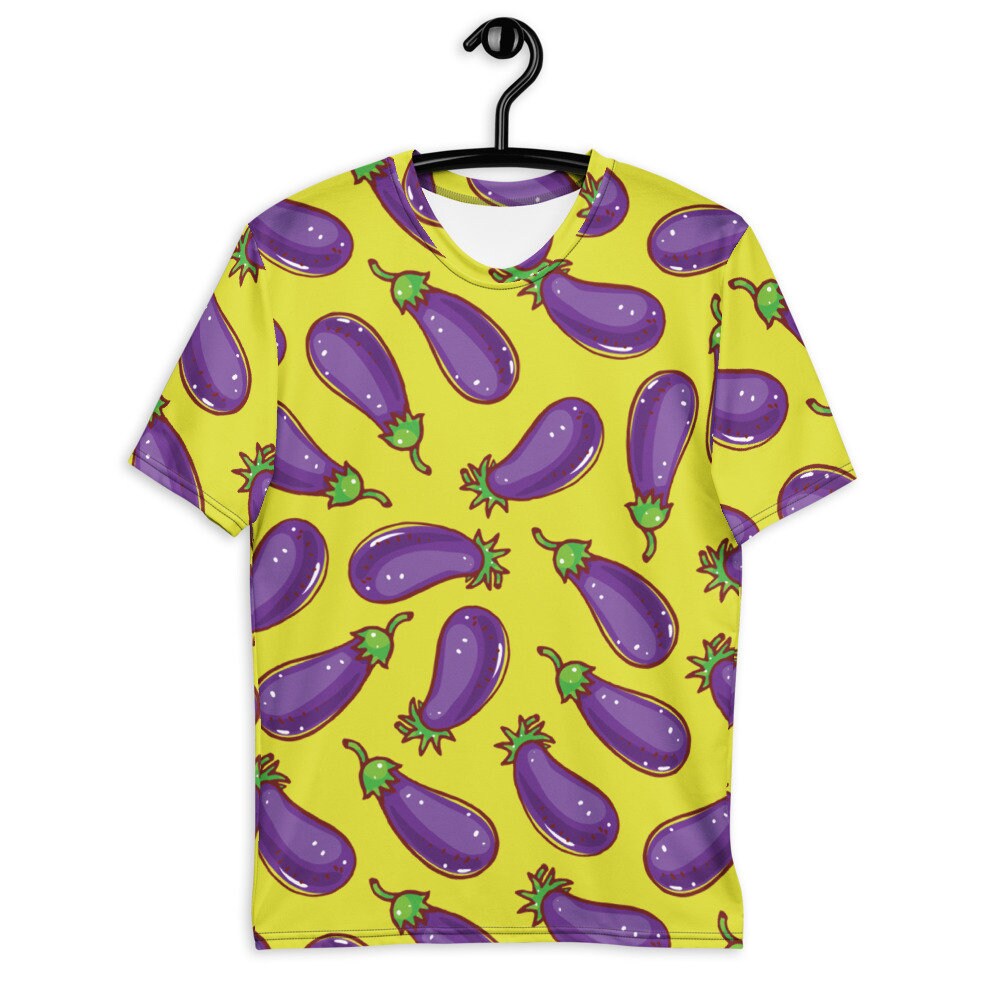 Eggplant Shirt Bright Funny Egg Plant Emoji Tshirt Foodie Etsy