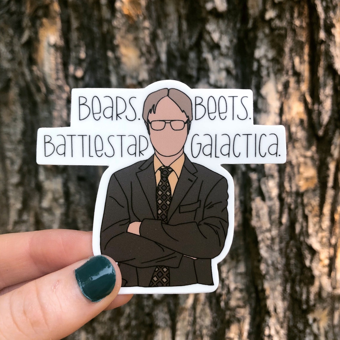 Bears Beets Battlestar Galactica sticker waterproof Etsy