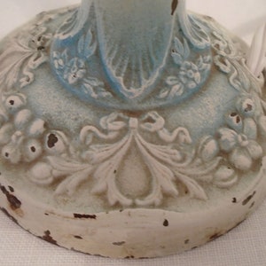 Vintage Shabby Bows Roses Swags Iron Lamp