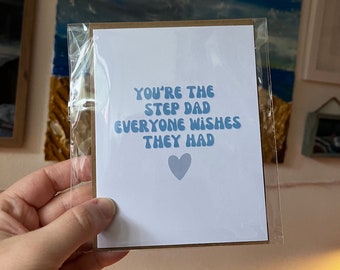 Wishes They Had - Father's + Day - Dad Card - Step Dad Card - Bonus Dad - Card for Him - Card for Dad