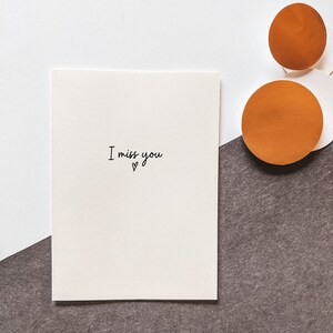 I Miss You - Beileidskarte - Sentimentale Karte - Totgeburt - Fehlgeburt - Ermutigungskarte - Checking-In Karte - Freundschaftskarte