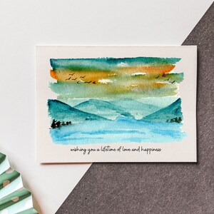 Je vous souhaite une vie d'amour et de bonheur - Carte de mariage - Shower nuptiale, cartes pour elle, carte pour la mariée, célébration de mariage