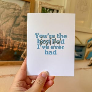 Meilleur papa que j'aie jamais eu - Fête des pères - Carte papa - Carte beau-père - Bonus papa - Carte pour lui - Carte pour papa