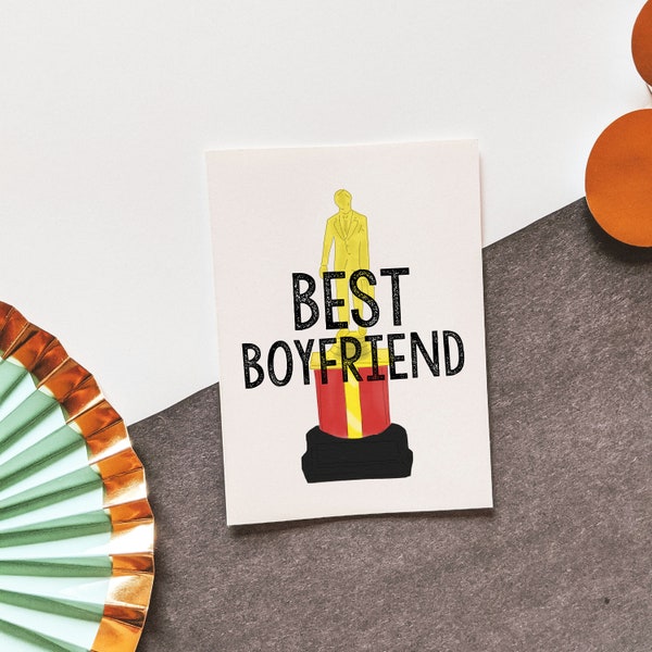 Best Boyfriend - Dundie Award - The Office - Valentine's Day - Greeting Card - Anniversary - Love Card