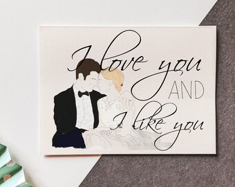 Parks & Rec - Ben and Leslie - I Love You and I Like You - Valentine's Card - TV Show - Pawnee