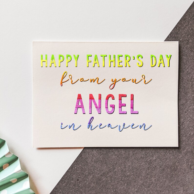 Father's Day - Dad Card - Angel in Heaven - Baby Loss - Miscarriage ...