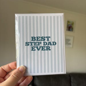 Meilleur beau-père de tous les temps - Fête des pères - Carte papa - Carte beau-père - Bonus papa - Carte pour lui - Carte pour papa