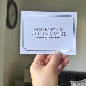 Stepping In - Fête des pères - Carte papa - Carte beau-père - Bonus papa - Carte pour lui - Carte pour papa