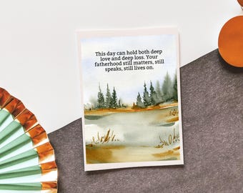 Your Fatherhood Matters Lives On - Father's Day - Baby Loss - Miscarriage - Stillbirth - Sympathy Card