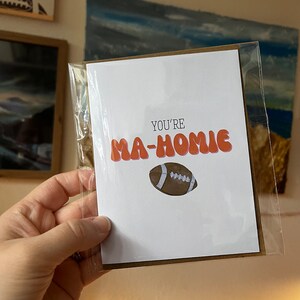 You're Ma-Homie - Valentine's Card - Love - Sports - Football Card - Funny Football Card - Punny Sports Jokes - Patrick Mahomes