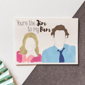 IMPRIMÍVEL - The Office - Jim to My Pam - Cartão de Dia dos Namorados