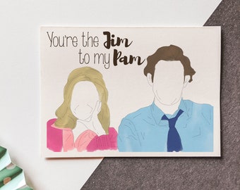 IMPRIMÍVEL - The Office - Jim to My Pam - Cartão de Dia dos Namorados