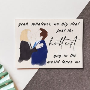 The Office - Hottest Guy/Girl Loves Me - Michael and Holly - Valentine's Card - TV Show - Dunder Mifflin - Michael Scott Quote