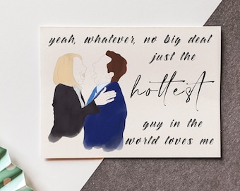 The Office - Hottest Guy/Girl Loves Me - Michael and Holly - Valentine's Card - TV Show - Dunder Mifflin - Michael Scott Quote