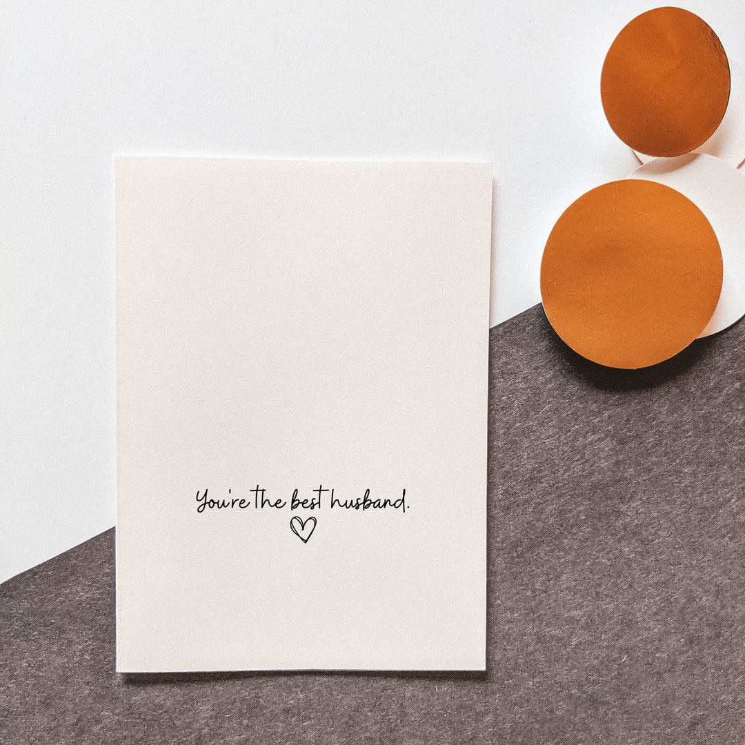 You're the Best Husband Best Wife Anniversary Love Card for Her Wedding