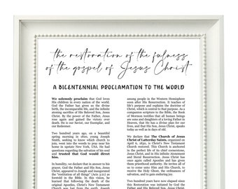 PRINTABLE - The Restoration of the Fulness of the Gospel of Jesus Christ - Latter Day Saints - The Church of Jesus Christ - LDS