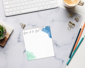Give it to God Christian Encouragement Notepad
