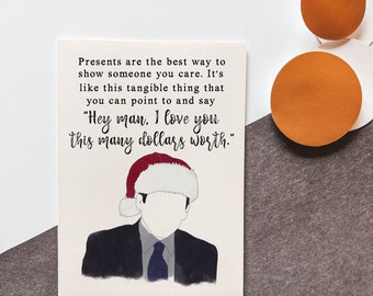 The Office - Quote from Michael Scott Christmas Card - TV Show - Dunder Mifflin - Michael Scott Quote