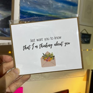 Thinking of You - Beileidskarte - Sentimentale Karte - Totgeburt - Fehlgeburt - Ermutigungskarte - Check-in Karte - Freundschaft