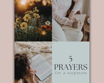 Stepmom Prayers | Christian Prayer Guide for Stepmothers | Faith-Based Support for Blended Families | Digital Download