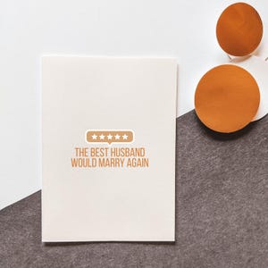 5 estrellas Mejor esposo - mejor esposa - aniversario - tarjeta de amor para ella - tarjeta de boda para él - día del padre - día de la madre - te amo