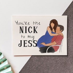 IMPRIMIBLE - Eres el Nick de My Jess - Programa de televisión - Chica nueva - San Valentín - Feliz día de San Valentín - Tarjeta de aniversario - Feliz aniversario