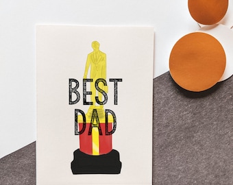 Best Dad - Dundie Award - The Office - Father's Day - Greeting Card