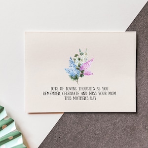 Tarjeta del Día de la Madre para quienes han perdido a su mamá - Tarjeta para una mamá sentimental - Recuerdo de la pérdida de un bebé - Tarjeta para el Día de la Madre sin mamá