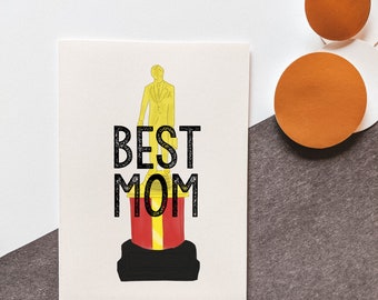 DRUCKBARE - Best Mom - Dundie Award - The Office - Muttertag - Grußkarte