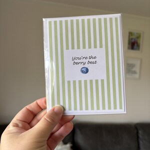 You're the Berry Best - Carte de voeux - Fraise - Framboise - Myrtille - Carte pour elle - Carte pour lui - Carte Punny