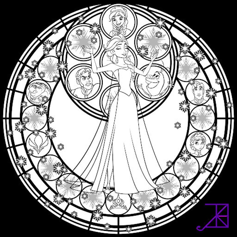 Download Frozen mandala svg | Etsy