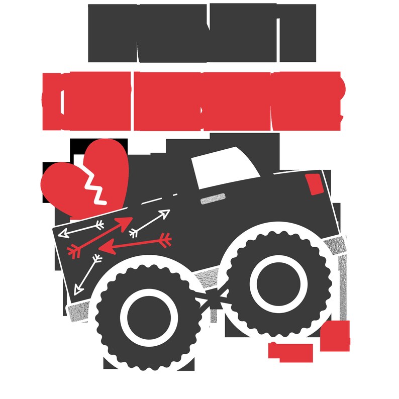 Download Heart crusher truck svg png | Etsy