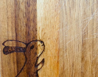 Dierenhout snijplanken, dierenthema, up gefietste keuken snijplank