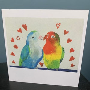 AnniversaryLove birds for love birds. Friendship, birthday, perfect for anniversaries and valentines. For the one you love. British Bird ART