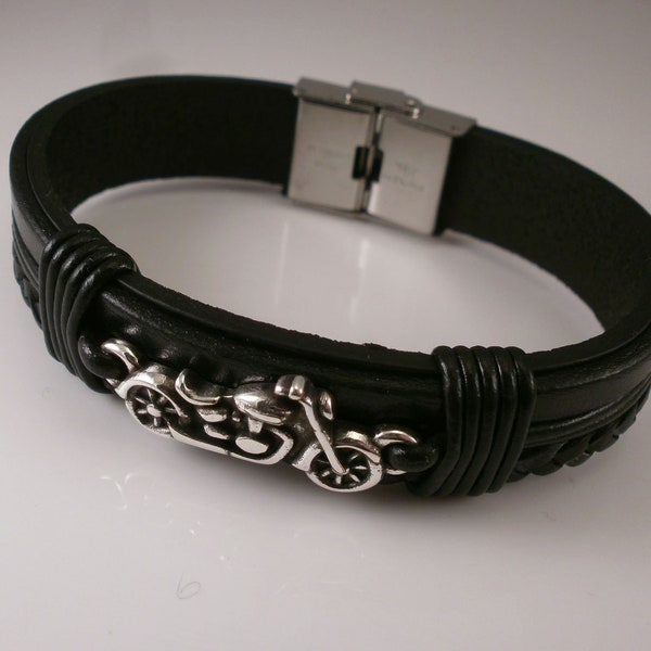 Lederarmband - Motorrad