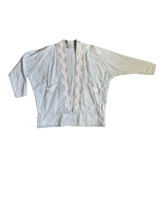 1980's Western Jacket, Glam Rock Pure Cotton Stud… - image 8