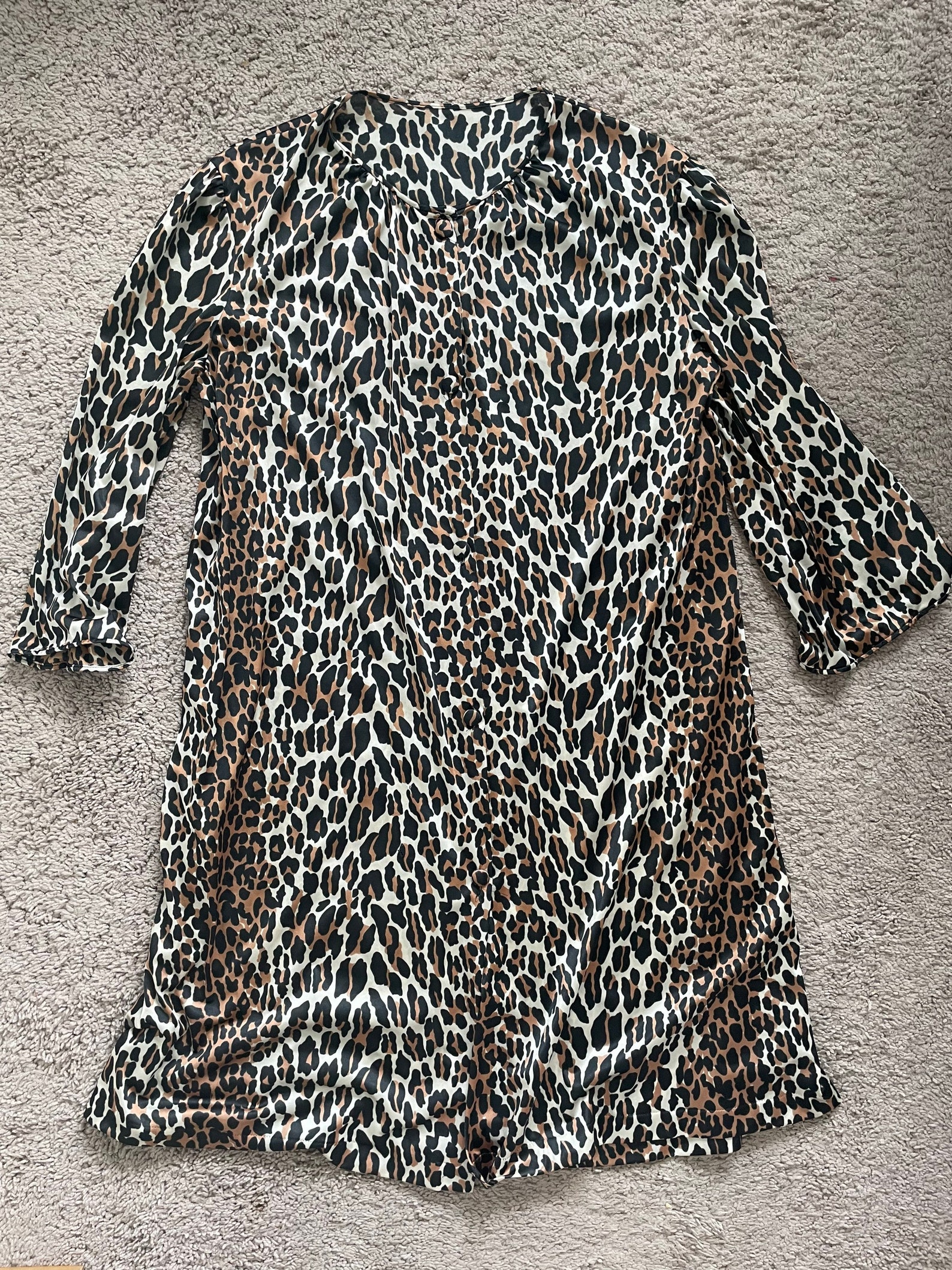 1980's LEOPARD Print MOD Dress Animal print shirt dress | Etsy