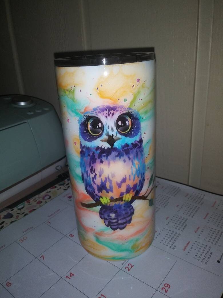 Owl tumbler Etsy