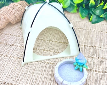 Hermit Crab Tent & Fire Pit Feeding Dish Limited Run