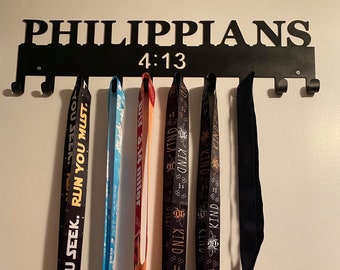 Custom Medal Hanger - Inspirational Medal Hanger - Achievement Display - Custom Quote Medal Hanger - Personalized Display for Ribbons