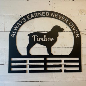 Custom Boykin Rosette Display - Dog Show Rosette Hanger - Horse Show Ribbon Display - Show Steer - Personalized Ribbon Holders - Pig Display