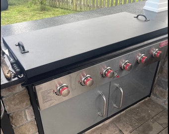 Custom Outdoor Gourmet Triton Burner Steel Griddle Cover –Personalized  Logo, Griddle Accessories